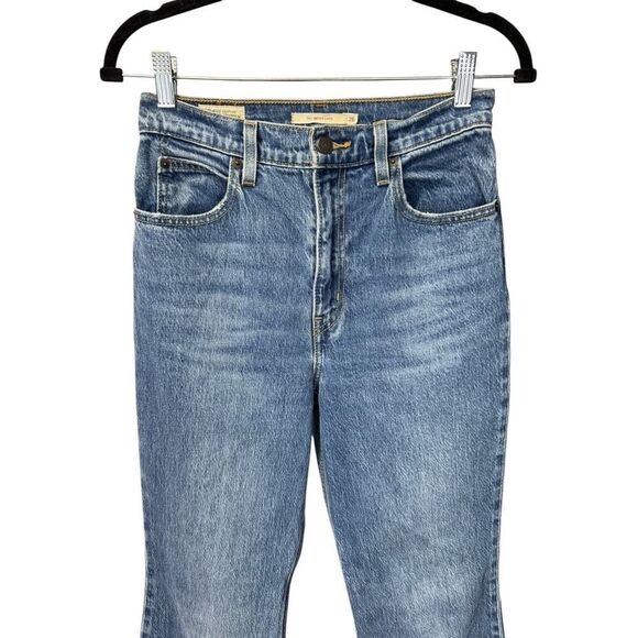 Levi's 70's High Rise Distressed Flare Jeans in Sonoma Step sz 26 - Picture 7 of 16